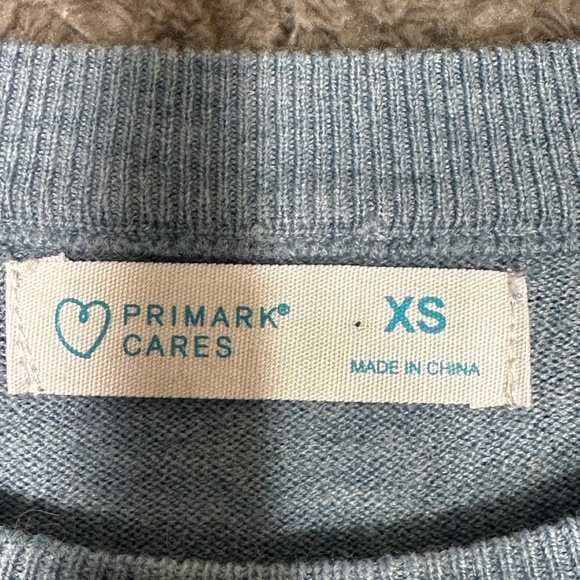 Primark Cares Women’s Sweater XS Gray Long Sleeve Crewneck Pullover Wool Blend - Picture 5 of 7